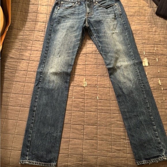 J. Crew Men's Dark Blue Straight Jeans - Picture 4 of 12